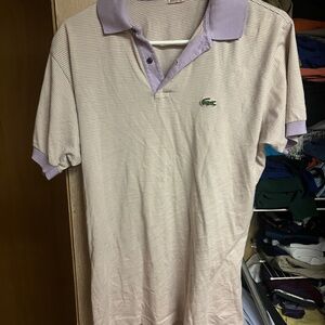 Lacoste Men's Polo Shirt with Purple Accents